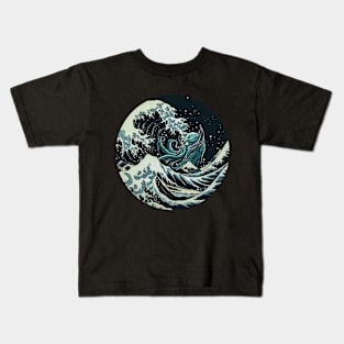 The Great Wave of Cthulhu Kids T-Shirt